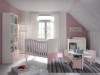 Dormitorio infantil fresno - rosa