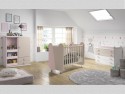 Dormitorio infantil blanco - rosa - tierra
