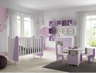 Dormitorio infantil fresno - violeta - mora